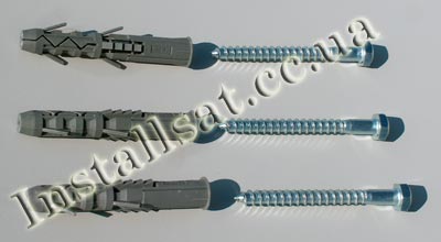 Plastic dowel with screw