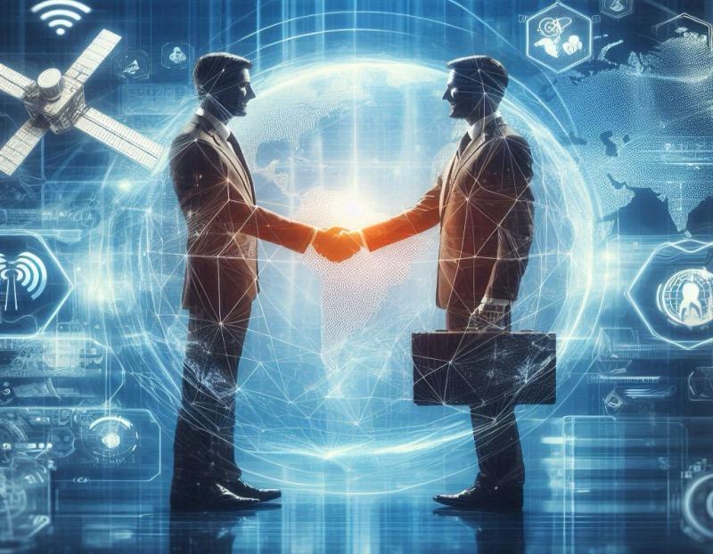 Illustration for the article "Arabsat and Qvest Partner to Launch New OTT Streaming Platform"