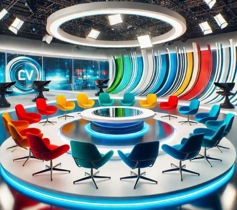 Illustration for the article "CNN's Studio 19Y Hosts Possible Test Shoot for New Show, "Off Script""