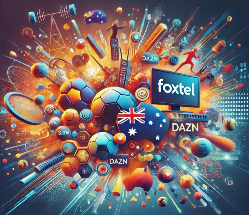 Illustration for the article "DAZN Acquires Foxtel: A US$2.2 Billion Deal Reshapes the Australian Media Landscape"