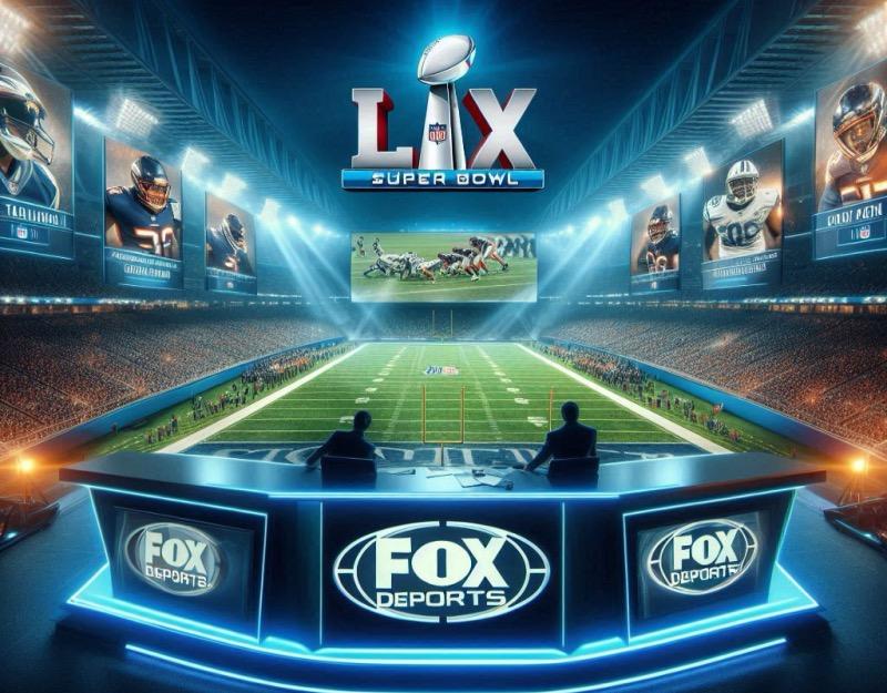 Ілюстрація до статті "Широке висвітлення Супербоулу LIX від Fox Sports: детальний огляд"