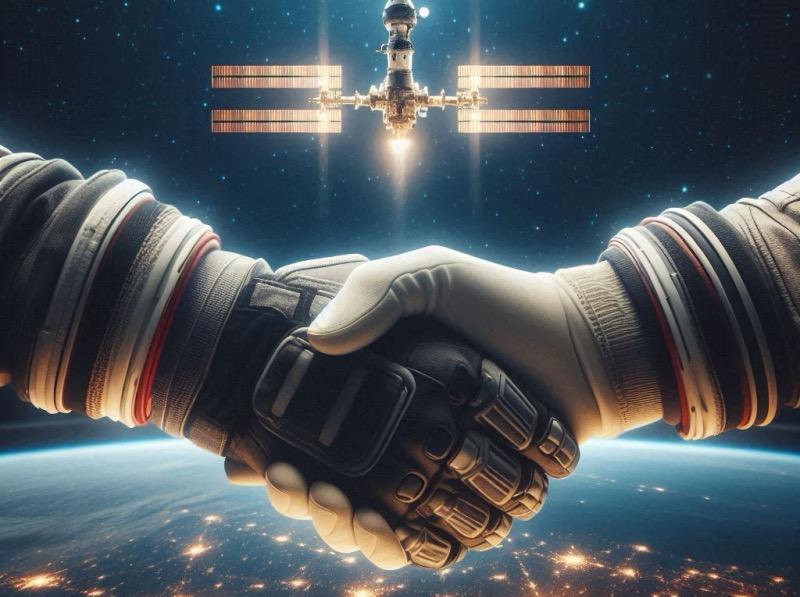 Ілюстрація до статті "Майбутнє міжнародної співпраці на космічній станції: партнерство після МКС"