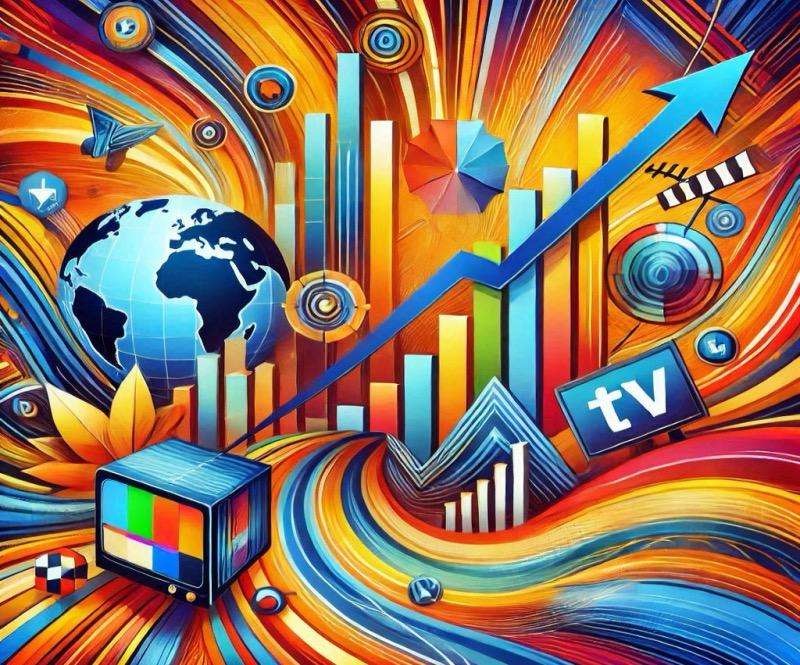 Illustration for the article "Global Advertising Revenue to Surpass $1 Trillion in 2024: A Shifting Landscape"