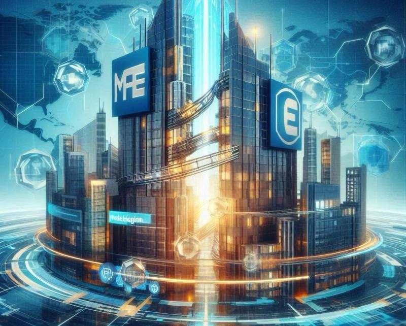 Illustration for the article "MFE Launches Takeover Bid for ProSiebenSat.1: A Pan-European Media Power Play"