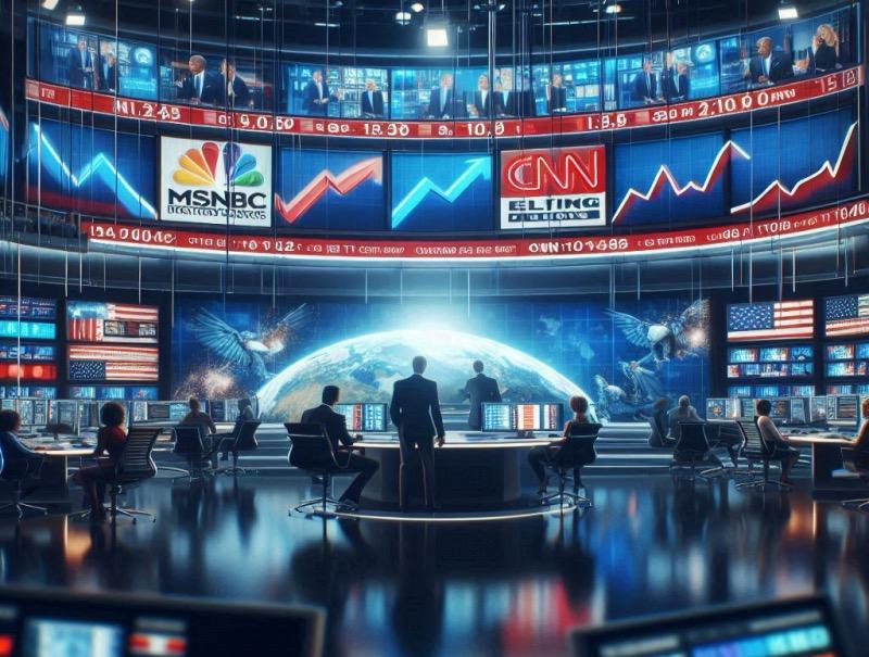 Ілюстрація до статті "Рейтинг MSNBC відновлюється після спаду після виборів: детальний аналіз"