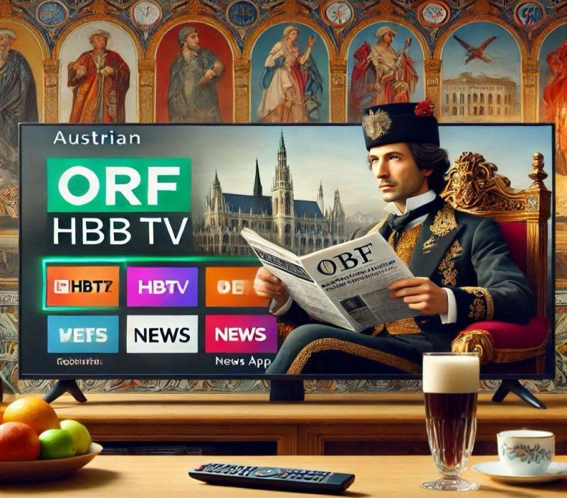 Illustration for the article "ORF Launches Redesigned HbbTV Portal and News App"