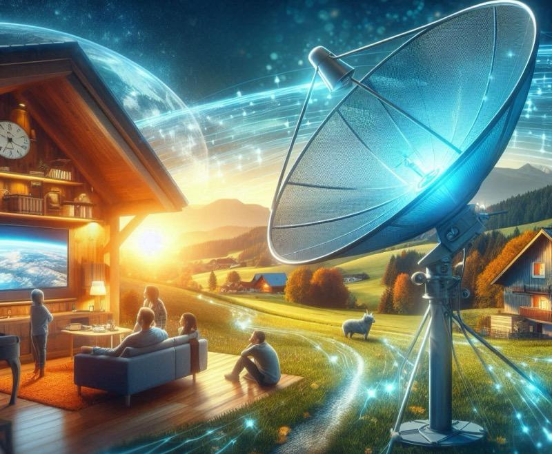 Illustration for the article "ProSiebenSat.1 Extends Partnership with SES Astra for Satellite Distribution"