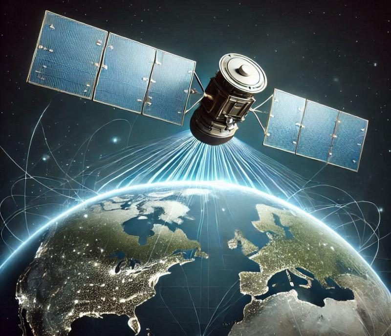 Ілюстрація до статті "Rivada Space Networks впевнена у відновленні прав на спектр для сузір'я супутників широкосмугового зв'язку"