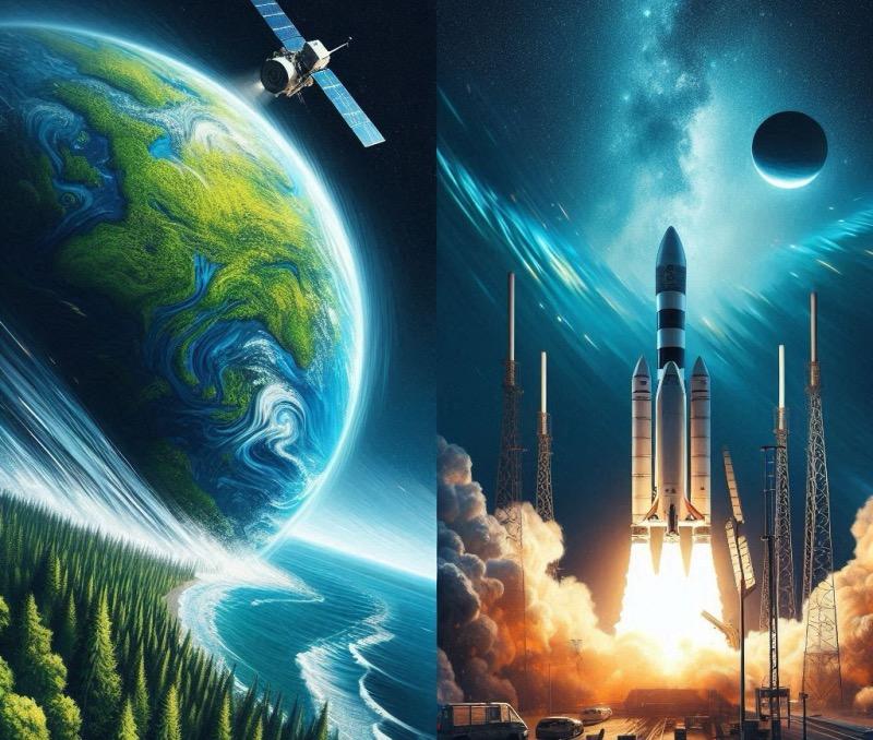 Ілюстрація до статті "Rocket Lab запустить супутники для моніторингу лісових пожеж для OroraTech"