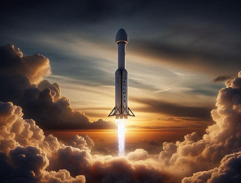 Ілюстрація до статті "Випробувальний політ SpaceX Starship завершився передчасно"