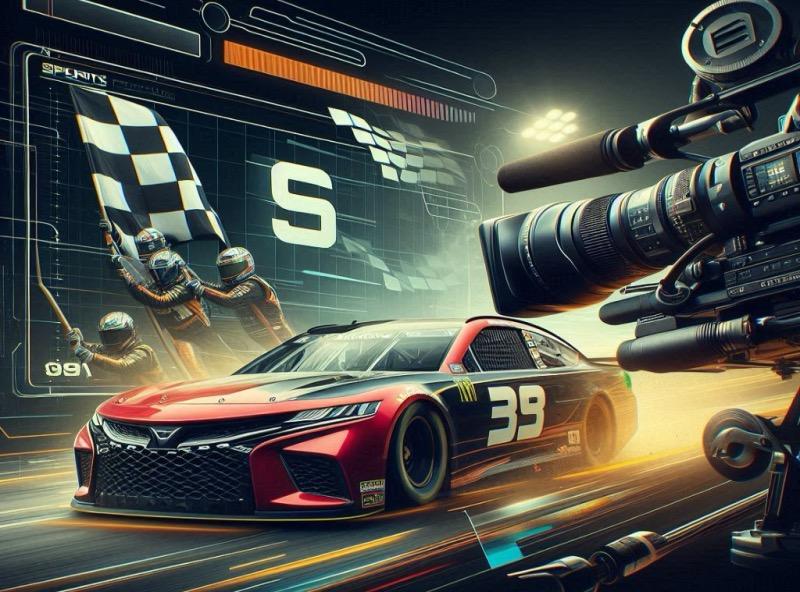 Illustration for the article "Sportdigital Secures Exclusive NASCAR Cup Series Broadcast Rights"