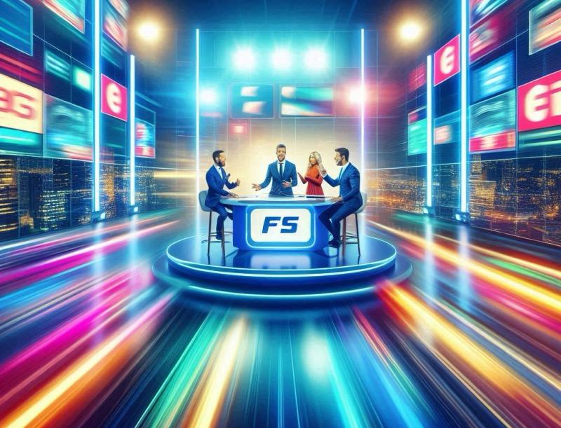 Illustration for the article "Telemundo Deportes' "El Pelotazo": A Midnight Sports Show Redefining Engagement"