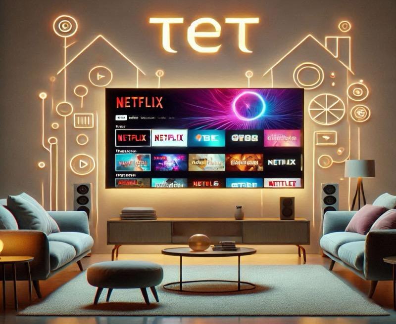 Illustration for the article "Tet and Netflix Partner to Offer Bundled TV and Streaming in Latvia"