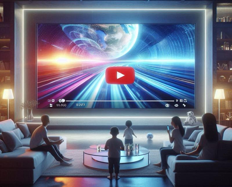 Ілюстрація до статті "Зсув YouTube на великі екрани та зростання інструментів на основі ШІ"