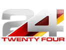 Logo of the channel "24 News Malayalam"
