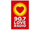 Logo of the channel "90.7 Love Radio"