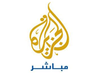 Logo of the channel "Al Jazeera Mubasher"