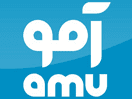 Logo of the channel "Amu TV"