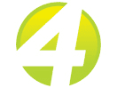Logo of the channel "Canal 4 Costa Rica"