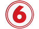 Logo of the channel "Canal 6 Costa Rica"