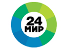 Logo of the channel "Mir 24"