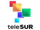 Logo of the channel "Telesur"