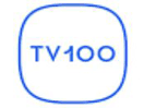 Logo of the channel "TV 100"